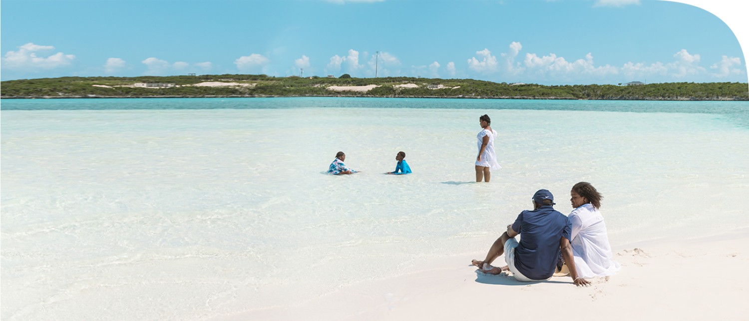 people on a beach