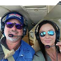 Capt. Valerie Talbot and Eric Larson