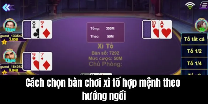 Dựa vào hướng ngồi để tìm kiếm cơ hội làm giàu từ ván cược